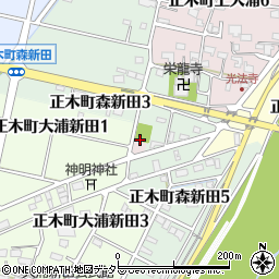 岐阜県羽島市正木町上大浦周辺の地図