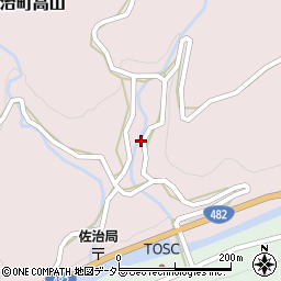 鳥取県鳥取市佐治町高山42周辺の地図