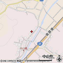 京都府綾部市中山町段周辺の地図