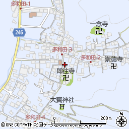 滋賀県米原市多和田周辺の地図