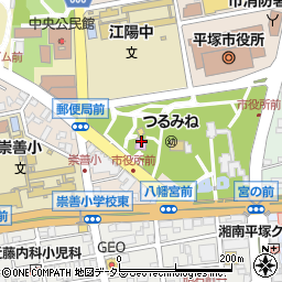 旧横浜ゴム平塚製造所記念館（八幡山の洋館）周辺の地図