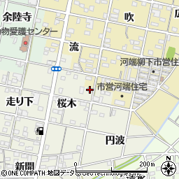 愛知県一宮市浅井町東浅井桜木7周辺の地図