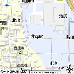 愛知県一宮市高田井戸尻周辺の地図