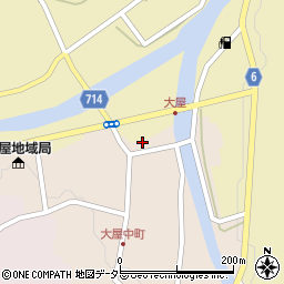 兵庫県養父市大屋町大屋市場64周辺の地図