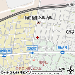 神奈川県茅ヶ崎市ひばりが丘1-22周辺の地図