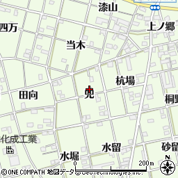 愛知県一宮市瀬部兜4-11周辺の地図