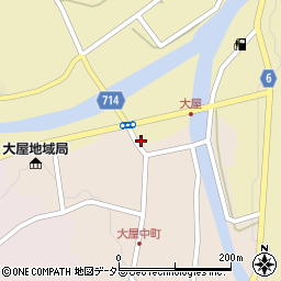 兵庫県養父市大屋町大屋市場6周辺の地図