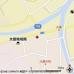 兵庫県養父市大屋町大屋市場10周辺の地図