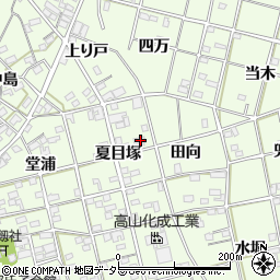 愛知県一宮市瀬部夏目塚34周辺の地図