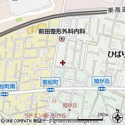 神奈川県茅ヶ崎市ひばりが丘1-24-2周辺の地図
