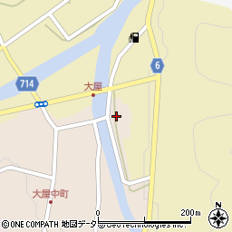 兵庫県養父市大屋町大屋市場489周辺の地図
