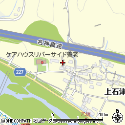 岐阜県大垣市上石津町乙坂周辺の地図