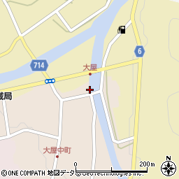兵庫県養父市大屋町大屋市場2周辺の地図