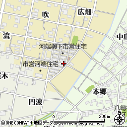 愛知県一宮市浅井町河端柳下周辺の地図