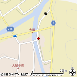 兵庫県養父市大屋町大屋市場488周辺の地図
