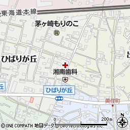 神奈川県茅ヶ崎市ひばりが丘6-25周辺の地図