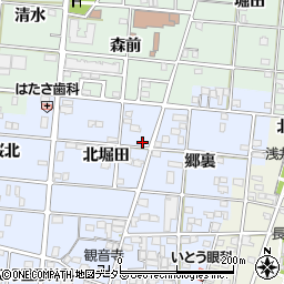 愛知県一宮市浅井町西浅井北堀田12周辺の地図