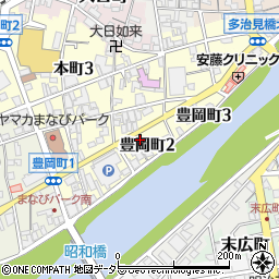 岐阜県多治見市豊岡町周辺の地図