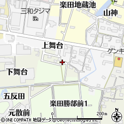 愛知県犬山市下舞台72-13周辺の地図