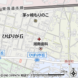 神奈川県茅ヶ崎市ひばりが丘6-25-1周辺の地図