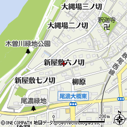 愛知県一宮市木曽川町玉ノ井（新屋敷六ノ切）周辺の地図