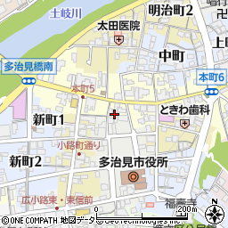 澤千料理店周辺の地図