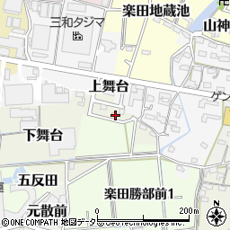 愛知県犬山市下舞台72-11周辺の地図