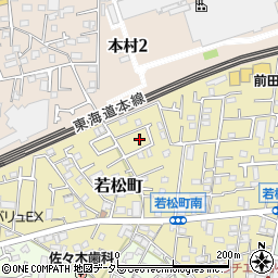 神奈川県茅ヶ崎市若松町7周辺の地図