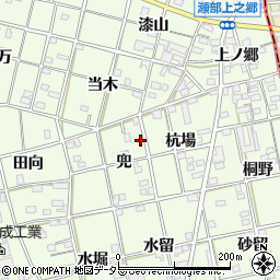愛知県一宮市瀬部兜4-20周辺の地図