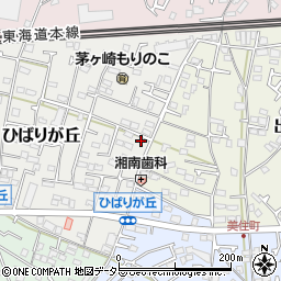 神奈川県茅ヶ崎市ひばりが丘6-22周辺の地図