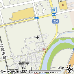 滋賀県米原市飯1072周辺の地図