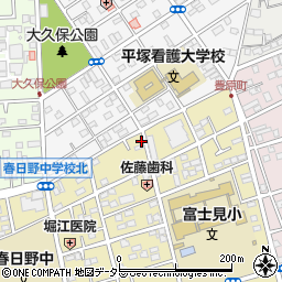 神奈川県平塚市中里19-28周辺の地図