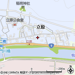 京都府福知山市立原周辺の地図