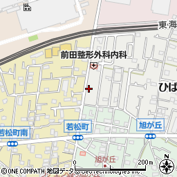 神奈川県茅ヶ崎市ひばりが丘1-16周辺の地図