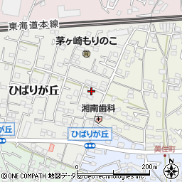 神奈川県茅ヶ崎市ひばりが丘6-18周辺の地図