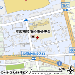 神奈川県平塚市天沼周辺の地図