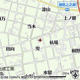 愛知県一宮市瀬部兜4-23周辺の地図