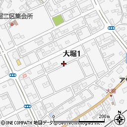 千葉県富津市大堀1丁目周辺の地図