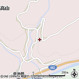 鳥取県鳥取市佐治町高山44周辺の地図