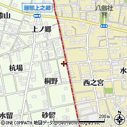 愛知県一宮市瀬部桐野7周辺の地図