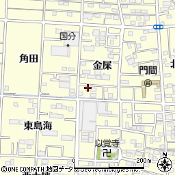 愛知県一宮市木曽川町門間金屎25周辺の地図