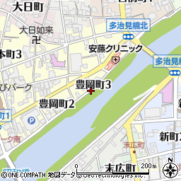 岐阜県多治見市豊岡町3丁目周辺の地図