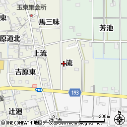 愛知県一宮市木曽川町玉ノ井（流）周辺の地図