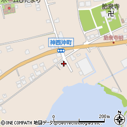 島根県出雲市神西沖町2222周辺の地図