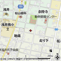 愛知県一宮市浅井町東浅井地蔵10周辺の地図