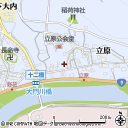 京都府福知山市立原86周辺の地図