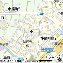 岐阜県羽島市小熊町島78周辺の地図