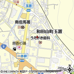 兵庫県朝来市和田山町玉置周辺の地図