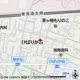 神奈川県茅ヶ崎市ひばりが丘6-5周辺の地図