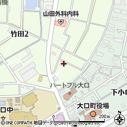 愛知県丹羽郡大口町竹田2丁目82周辺の地図